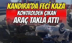 Kandıra’da Feci Kaza: Kontrolden Çıkan Araç Takla Attı