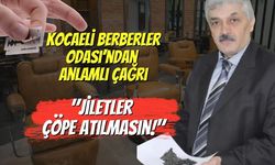 Kocaeli Berberler Odası’ndan Anlamlı Çağrı: "Jiletler Çöpe Atılmasın!"