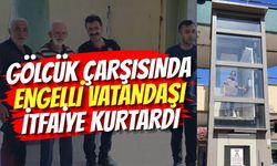 Gölcük Çarşısında Engelli Vatandaşı İtfaiye Kurtardı