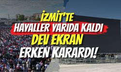 İzmit'te Hayaller Yarıda Kaldı: Dev Ekran Erken Karardı