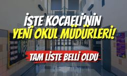 İşte Kocaeli’nin Yeni Okul Müdürleri! Tam Liste Belli Oldu...