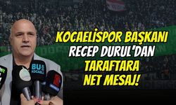 Son Dakika: Kocaelispor Başkanı Durul’dan Taraftara Net Mesaj!