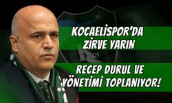 Kocaelispor'da Büyük Zirve Yarın Akşam! Recep Durul Başkanlığında Kritik Kararlar Alınacak