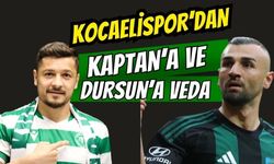 Kocaelispor'dan Kaptan'a ve Dursun'a Veda