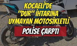 Gölcük'te Dehşet: "Dur" İhtarına Uymayarak Kaçan Motosikletli Polis Memuruna Çarptı, 1 Polis Yaralı
