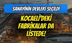 Sanayinin devleri seçildi: Kocaeli'deki fabrikalar da listede!