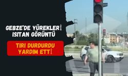 Gebze’de Yürekleri Isıtan Görüntü: Dev Tırı Durdurup Görme Engelli Vatandaşın Elinden Tuttu!