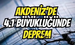 Akdeniz’de korkutan sarsıntı: Datça açıklarında 4,1 büyüklüğünde deprem!