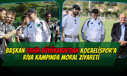 Başkan Tahir Büyükakın’dan Kocaelispor’a Riva Kampında Moral Ziyareti