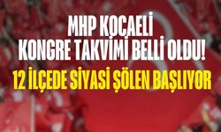 MHP Kocaeli Kongre Takvimi Belli Oldu! 12 İlçede Siyasi Şölen Başlıyor