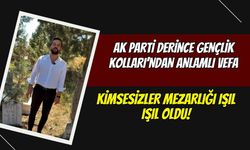 AK Parti Derince Gençlik Kolları’ndan Anlamlı Vefa: Kimsesizler Mezarlığı Işıl Işıl Oldu!