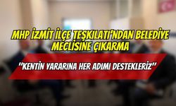 MHP İzmit İlçe Teşkilatı’ndan Belediye Meclisine Çıkarma: "Kentin Yararına Her Adımı Destekleriz"
