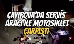 Çayırova’da Servis Aracı ile Motosiklet Çarpıştı
