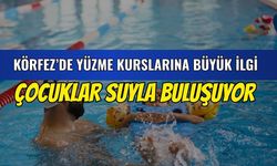 Körfez'de Yüzme Kurslarına Büyük İlgi