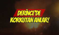 Derince sahilinde korkutan dakikalar: 60 Evler Mahallesi'ndeki ağaçlık alanda havai fişek kaynaklı yangın çıktı!