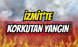 İzmit Kireç Ocakları'nda Korkutan Çatı Yangını!