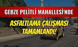 Gebze Pelitli Mahallesi'nde asfaltlama çalışması tamamlandı!