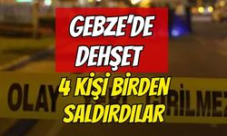 Gebze'de trafikte dehşet anları: 4 kişi tek bir sürücüye sopalarla saldırdı!