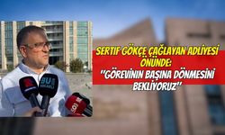 Sertif Gökçe Çağlayan Adliyesi Önünde: "Görevinin Başına Dönmesini Bekliyoruz"