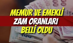 MEMUR VE EMEKLİ ZAM ORANLARI BELLİ OLDU