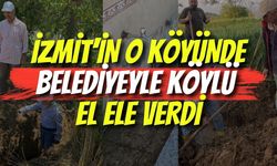 İzmit’in O Köyünde Belediyeyle Köylü El Ele Verdi