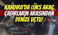 Kandıra Cebeci’de Lüks Araç Çadırların Arasından Denize Uçtu