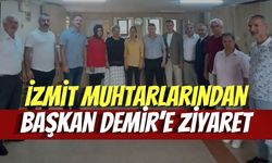 İzmit Muhtarlarından Başkan Faruk Demir’e Ziyaret