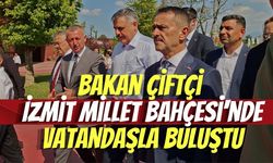 Bakan Çiftçi İzmit Millet Bahçesi'nde Vatandaşla Buluştu