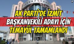 AK PARTİ’DE İZMİT BAŞKANVEKİLİ ADAYI İÇİN TEMAYÜL TAMAMLANDI