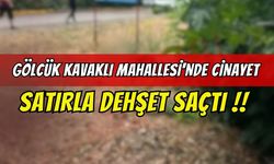 Gölcük Kavaklı Mahallesi'nde Cinayet: Satırla Dehşet Saçtı!