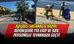 Kocaeli Sağanağa Hazır! Büyükşehir 115 Ekip ve 385 Personelle Teyakkuza Geçti