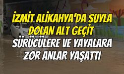 İzmit Alikahya’da Suyla Dolan Alt Geçit Sürücülere Ve Yayalara Zor Anlar Yaşattı