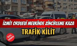İzmit Orduevi Mevkiinde Zincirleme Kaza Trafik Kilitlendi