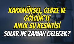 Karamürsel, Gebze Ve Gölcük’te Anlık Su Kesintisi: Sular Ne Zaman Gelecek?