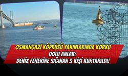 Osmangazi Köprüsü Yakınlarında Korku Dolu Anlar: Deniz Fenerine Sığınan 3 Kişi Kurtarıldı!