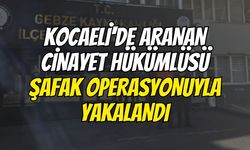 Kocaeli'de Aranan Cinayet Hükümlüsü Şafak Operasyonuyla Yakalandı