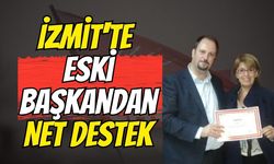 İzmit'te Eski Başkandan Net Destek
