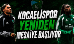Kocaelispor Yeniden Mesaiye Başlıyor