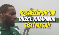 Kocaelispor’un Düzce Kampında Sisli Mesai: Göz Gözü Görmedi, Tempo Düşmedi!
