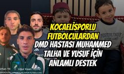 Kocaelisporlu Futbolculardan DMD Hastası Muhammed Talha Ve Yusuf İçin Anlamlı Destek