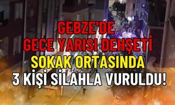 Gebze'de Gece Yarısı Dehşeti: Sokak Ortasında 3 Kişi Silahla Vuruldu!