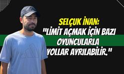 KOCAELİSPOR TEKNİK DİREKTÖRÜ SELÇUK İNAN’DAN AÇIKLAMA: "LİMİT AÇMAK İÇİN BAZI OYUNCULARLA YOLLARI AYIRABİLİRİZ