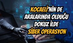 Kocaeli'nin de Arasında Olduğu 9 İlde Siber Operasyon