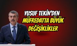 Tekin'den Müfredatta Büyük Terim Değişikliği
