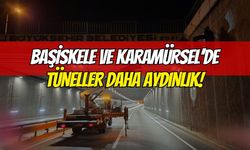 BAŞİSKELE VE KARAMÜRSEL’DE TÜNELLER AYDINLATILDI