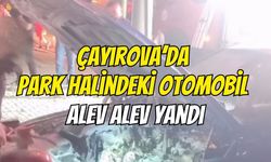 Çayırova'da Park Halindeki Otomobil Alev Alev Yandı