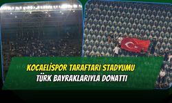 Kocaelispor Taraftarı Stadyumu Türk Bayraklarıyla Donattı