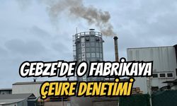 Gebze'de o fabrikaya çevre kirliliği denetimi