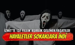 İzmit'te 137 Yıllık Asırlık Gelenek Yaşatıldı: Hayaletler Sokaklara İndi