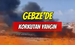 Gebze'de Atık Depolama Sahasında Yangın